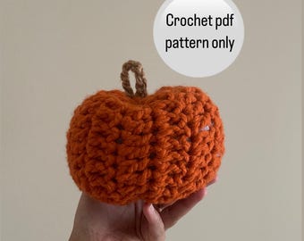 Kürbis Häkelanleitung, Halloween Häkelanleitungen, Sofortiger digitaler Download Muster PDF, Easy Crochet Herbst Thanksgiving Halloween