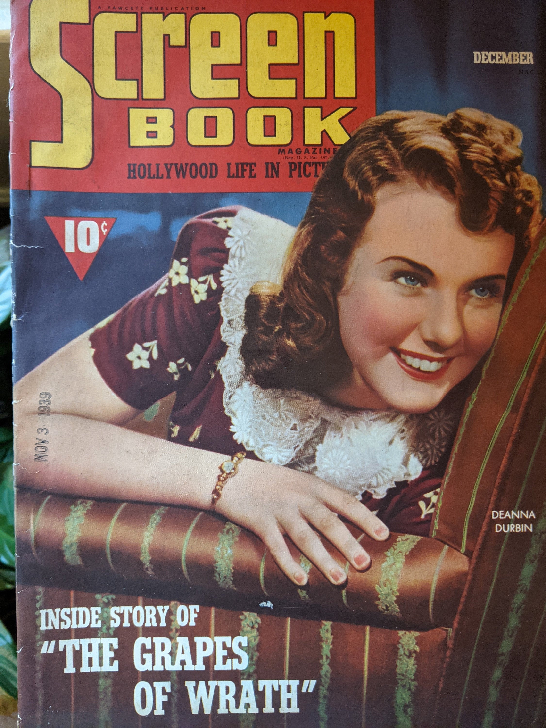 Screen Book Magazine December 1939 Etsy