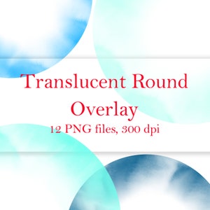 8 Png Transluzente Digitale Rander Abstrakte Clipart Etsy