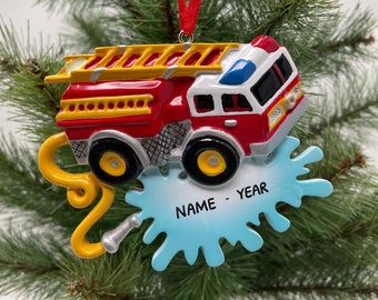 Details about   FIRETRUCK Christmas Ornaments  TRUCK LIMITED CUSTOM 