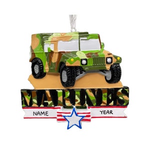 Humvee Military Hummer Ornament Personalized Christmas Ornament Perfect Gift for Kids Custom Christmas Family Ornaments  -Kid Ornaments