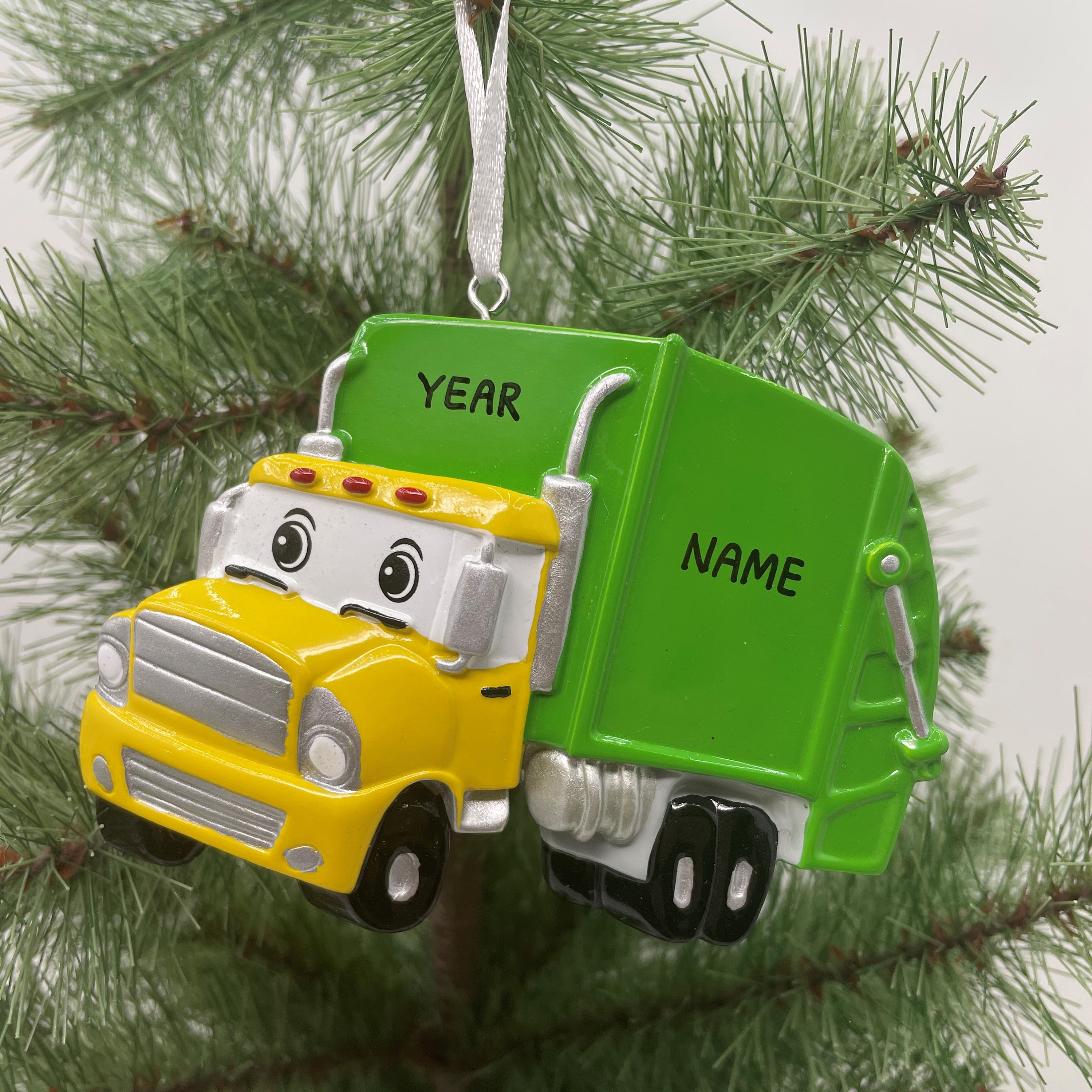 Garbage Truck Ornament Personalized Christmas Ornament Perfect Etsy