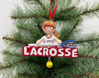 Lacrosse Ornament Sport Ornament Personalisiert Weihnachten Ornament Perfektes Geschenk für Kinder Benutzerdefinierte Weihnachten Familie Ornamente - Sport Ornamente