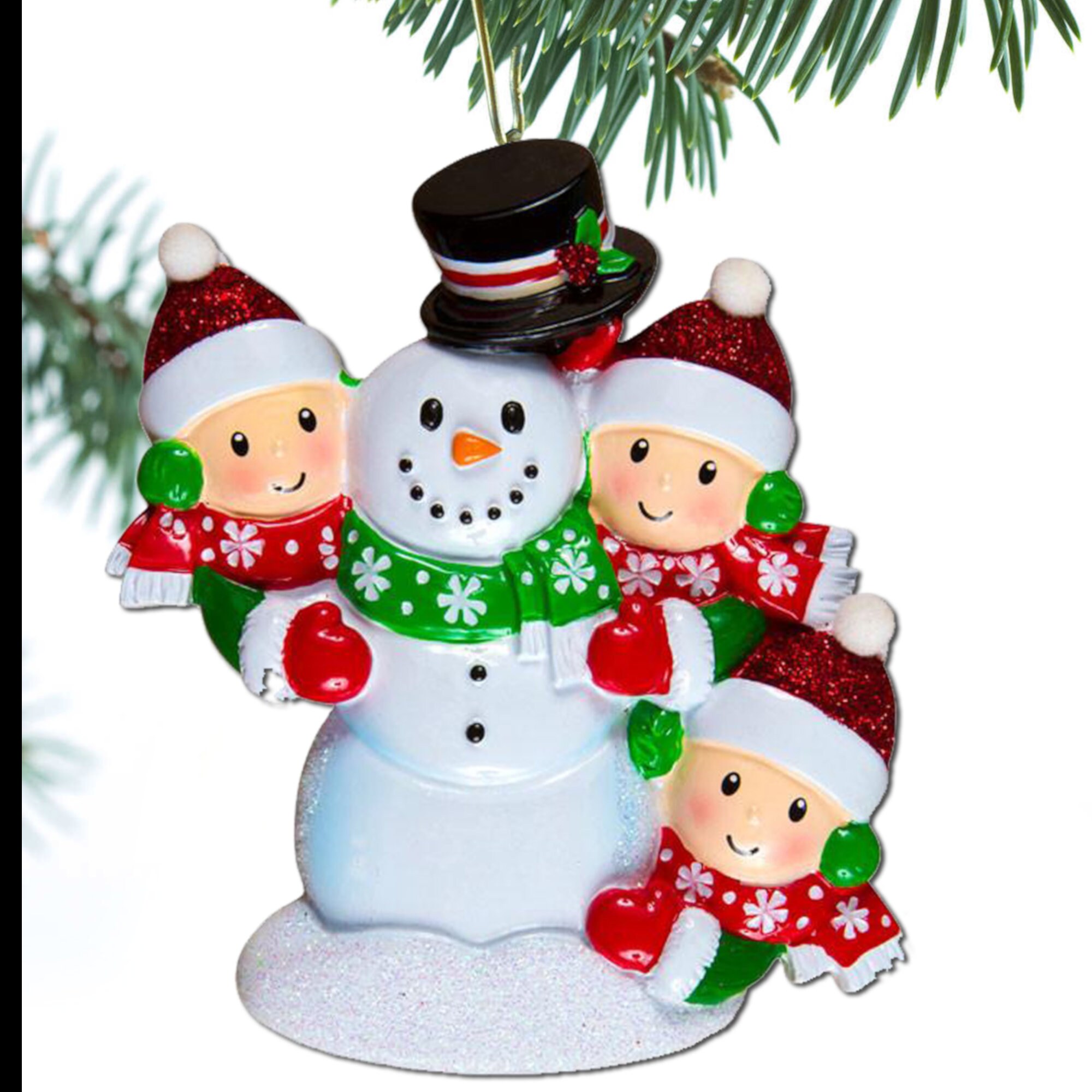 Snowman Family Ornament Personalized Ornament Family of 2 3 4 5 ...