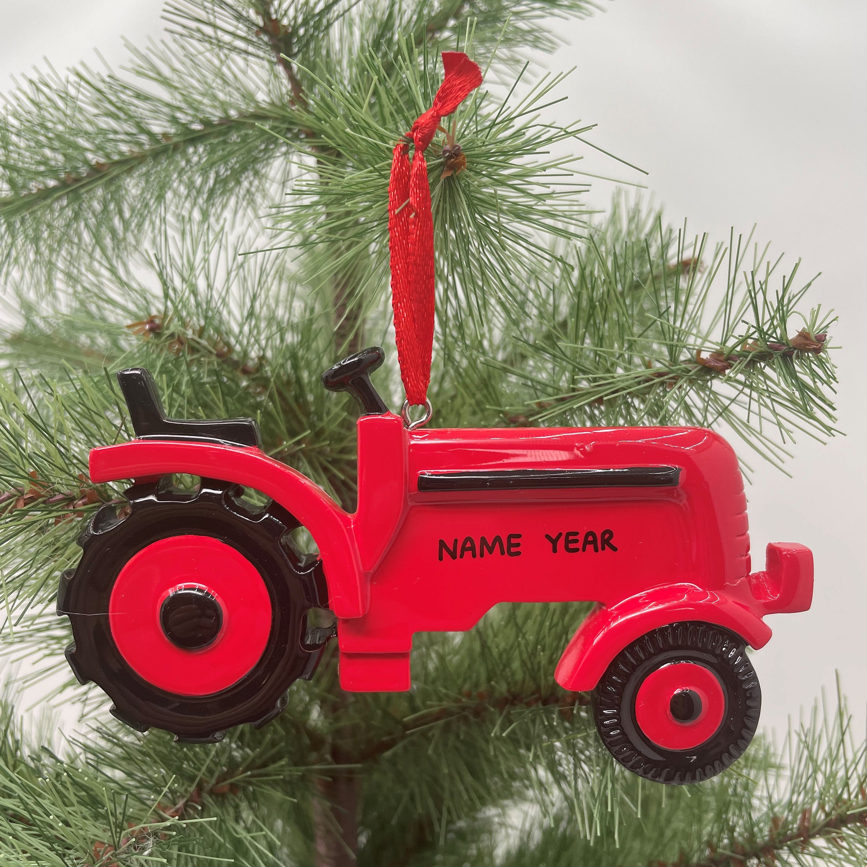 Tractor Christmas Ornaments 