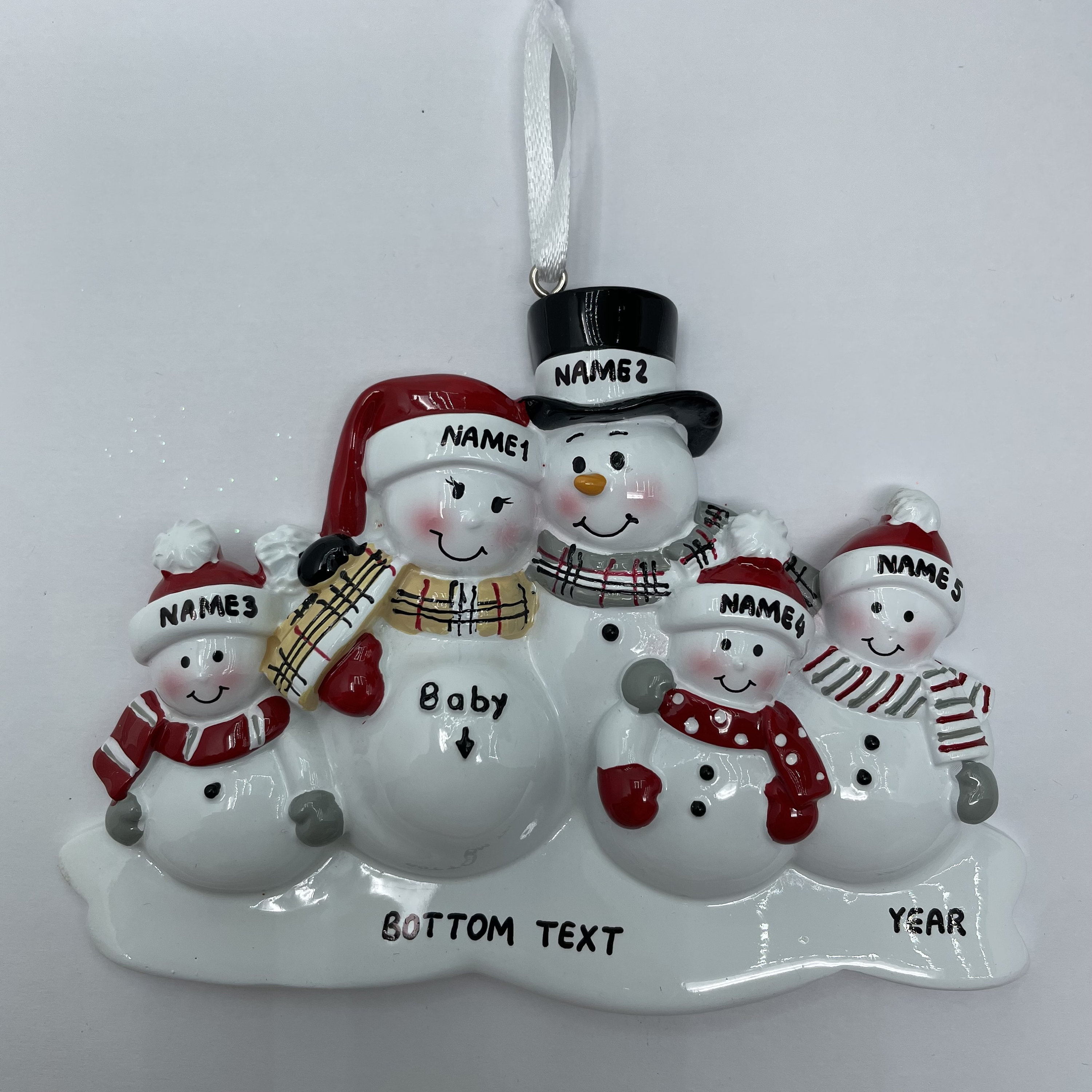 We Are Expecting Family Ornament Personalized Family of 5 With New Baby ...