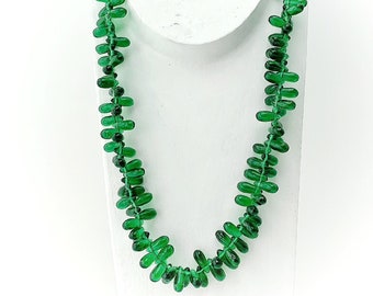 Bohemian glass beads | Drop shape | Yellow | Bohemian | Handmade | Vintage | BeadsCompany SN23