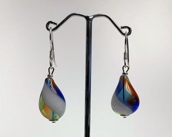 Earrings Hollow Glass Beads Beautiful Lampwork Beads Earrings