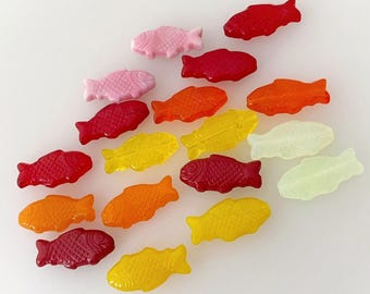 The 18 Bohemian Glass Beads | Fish | Colorful Mix | Bohemian | Mn12 Beadscompany