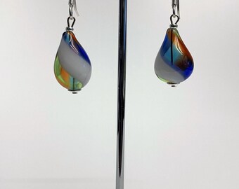 Earrings Hollow glass bead beautifully shaped Lampwork Beads