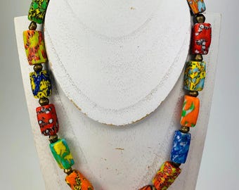 Chain Kroba Recycling | Ghana Ethno Handmade Necklace Ethno Chic BeadsCompany | 1515