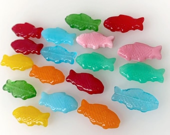The 18 Bohemian Glass Beads | Fish | Colorful Mix | Bohemian | Mn10 Beadscompany