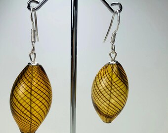 Earrings Hollow glass bead beautifully shaped Lampwork Beads