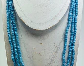 Long Glass Bead Necklace Seedbeads Glass Beads