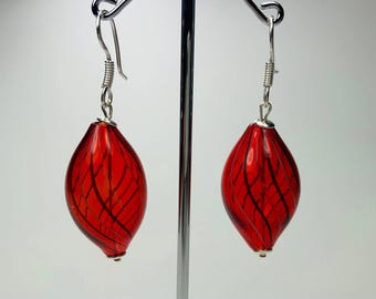 Earrings Hollow glass bead beautifully shaped Lampwork Beads