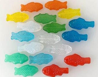 The 18 Bohemian Glass Beads | Fish | Colorful Mix | Bohemian | Mn11 Beadscompany