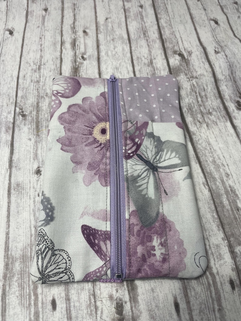 Journal Pouch, pencil pouch with elastic band for journal or notebook or planner, pencil case, zipper pencil pouch, image 9