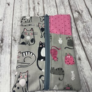 Journal Pouch, pencil pouch with elastic band for journal or notebook or planner, pencil case, zipper pencil pouch, image 10