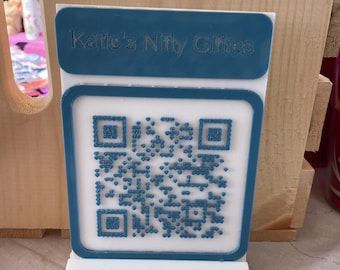 3D printed QR code, business advertising,