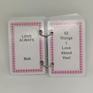 52 motivi per cui ti amo.Un regalo personalizzato per quella persona speciale. Mamma/Papà/Fidanzato/Ragazza/Sorella/Brather/Regali di Migliore Amicizia/Regali di Natale
