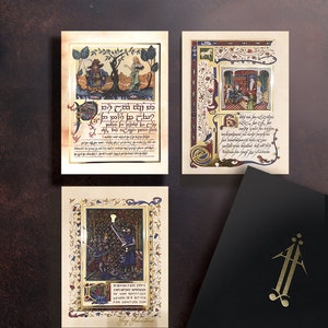 Middle Earth Manuscript (Set 0f 3) Signed and dated  Foil Gold
