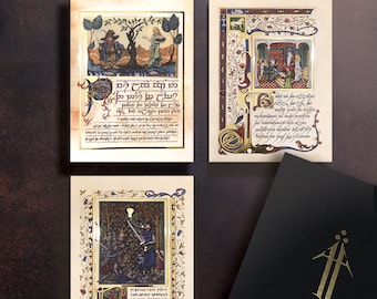 Middle Earth Manuscript (Set 0f 3) Signed and dated  Foil Gold