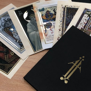 Middle Earth Manuscript & Icon prints with Foil Gold - Signed and dated