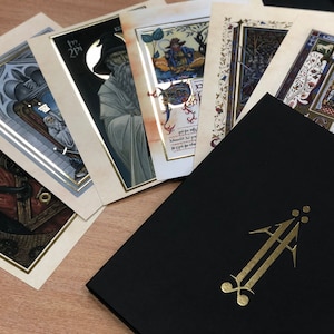 Signed and numbered Middle Earth Manuscript & Icon prints with Foil Gold Only 100 sets image 1