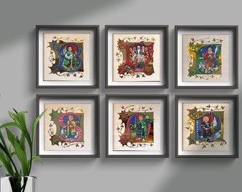 Hobbit Hero's Minature Prints x 3 Limited Edition Signed & dated