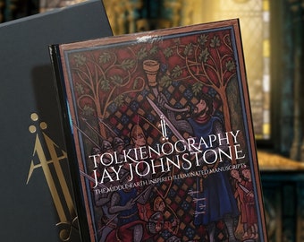 Tolkienography; The Middle Earth Illuminated Manuscripts  by Jay Johnstone Reprint Signed  ± FREE DELIVERY