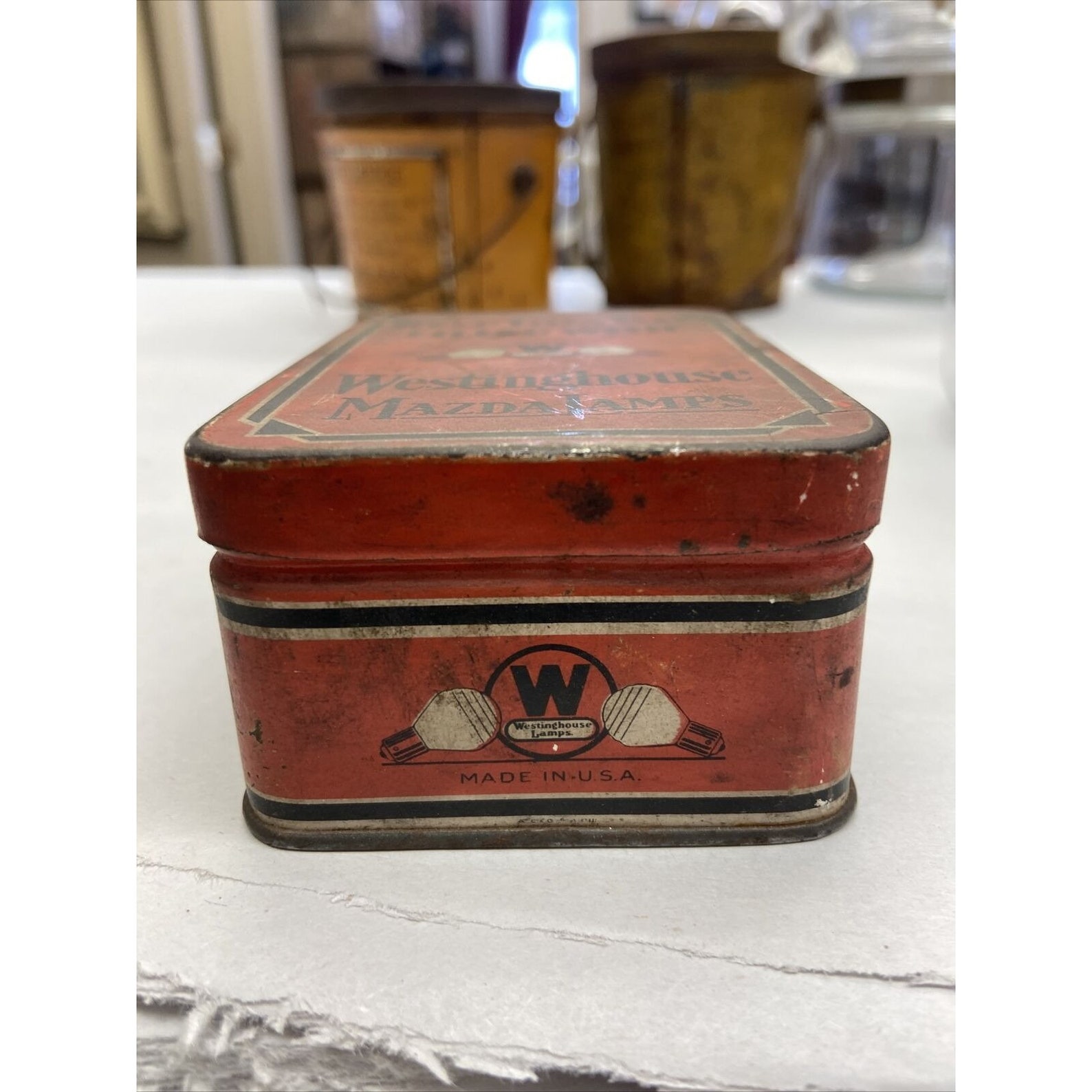 Vintage Westinghouse Mazda L mparas Emergencia Auto Bulb Tin Etsy