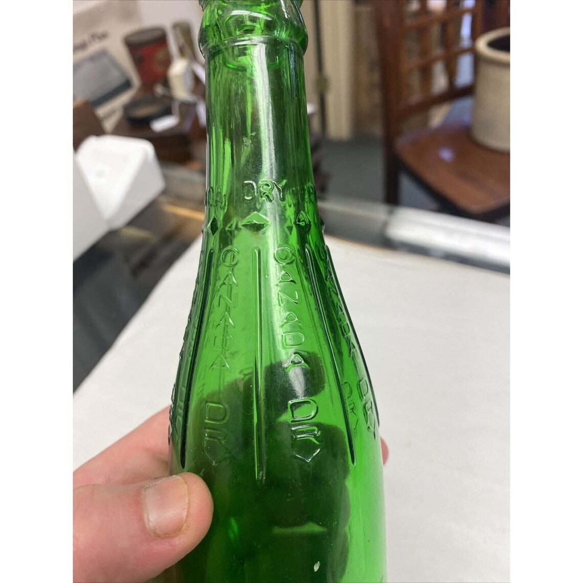 Scarce Embossed Green Glass Bottle Canada Dry Ginger Ale LTD Etsy