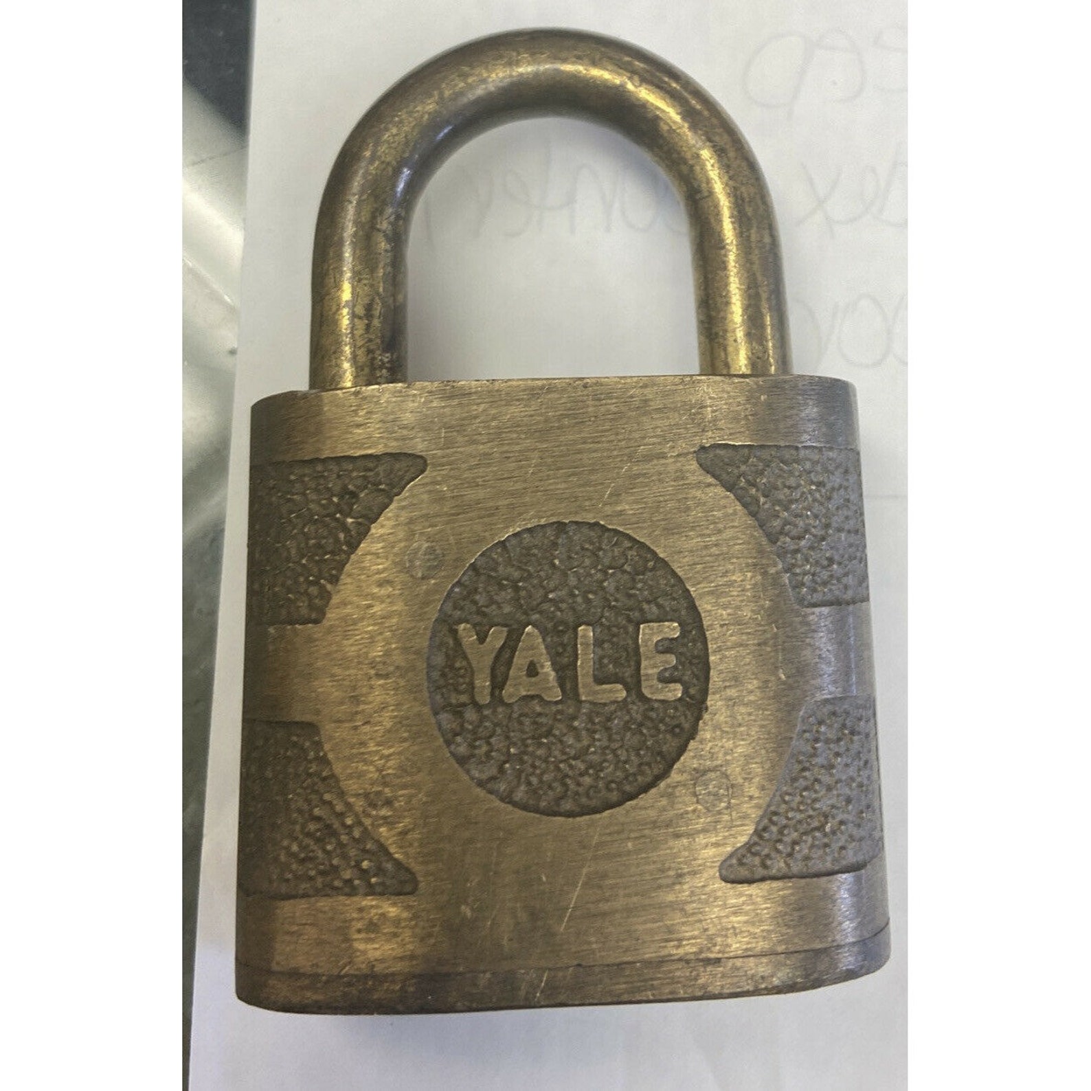 Vintage Heavy Brass Yale Super Pin Tumbler Lock Padlock NO KEY Etsy