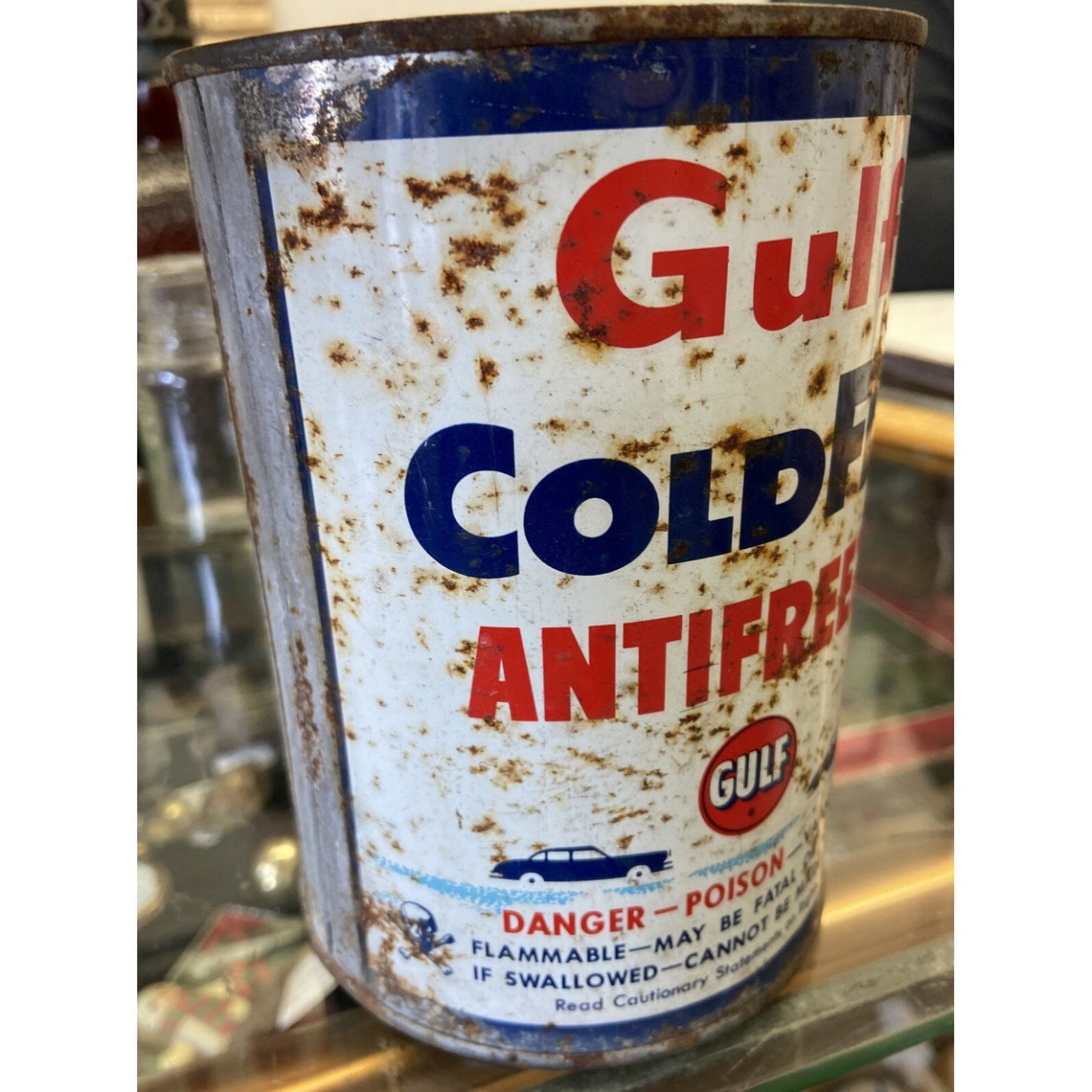 Vintage Gulf ColdFlo Antifreeze One Quart Automobile Graphic Etsy