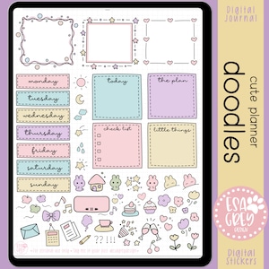 Free Printable Boho Doodle Stickers for Your Bullet Journal ⋆ The Petite  Planner