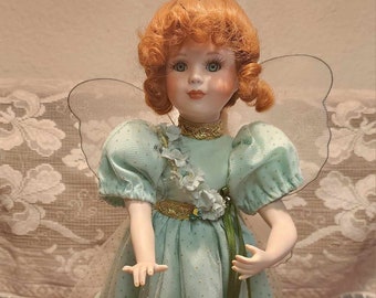 Vintage Porcelain Doll by Paradise Galleries- stand included