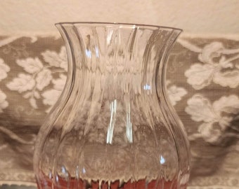 Vintage Crystal Clear Vase