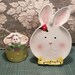 Easter Bunny Tray & Cabbage Tidbit Set