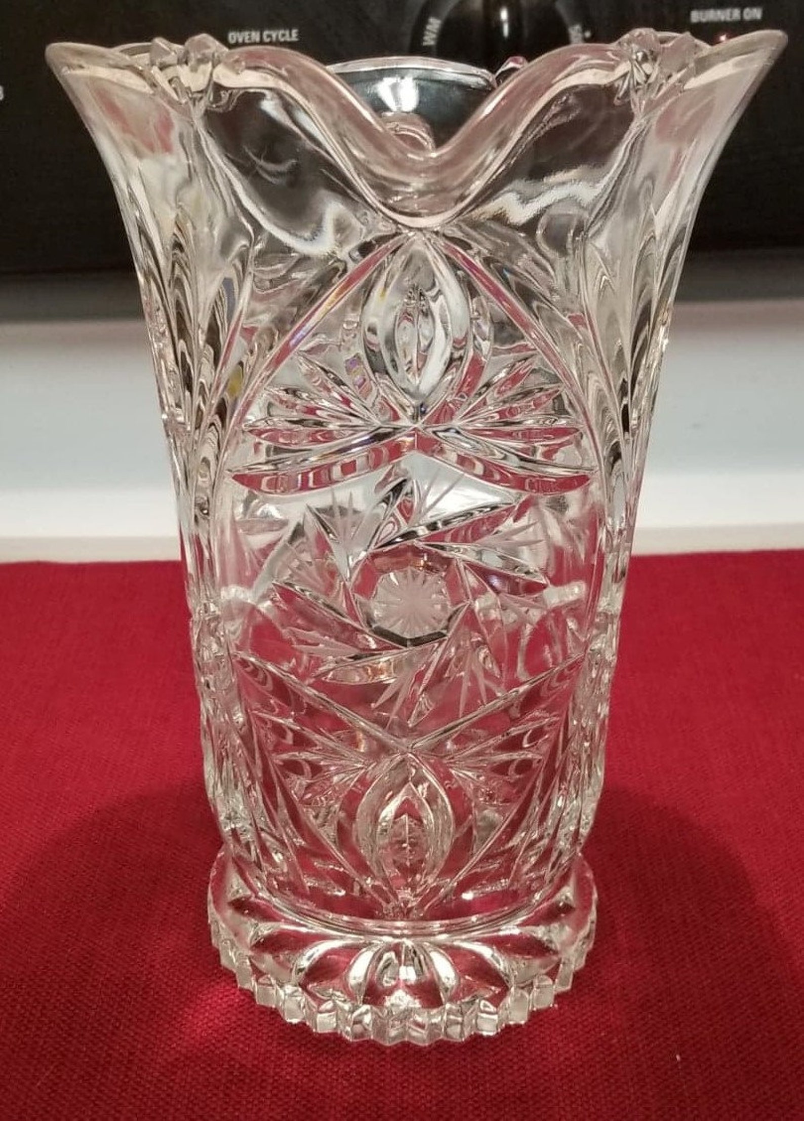 Crystal Clear 24% Lead Made in Poland 9 Pinwheel 52oz - Etsy