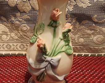 Vintage Porcelain Tulip Floral Vase