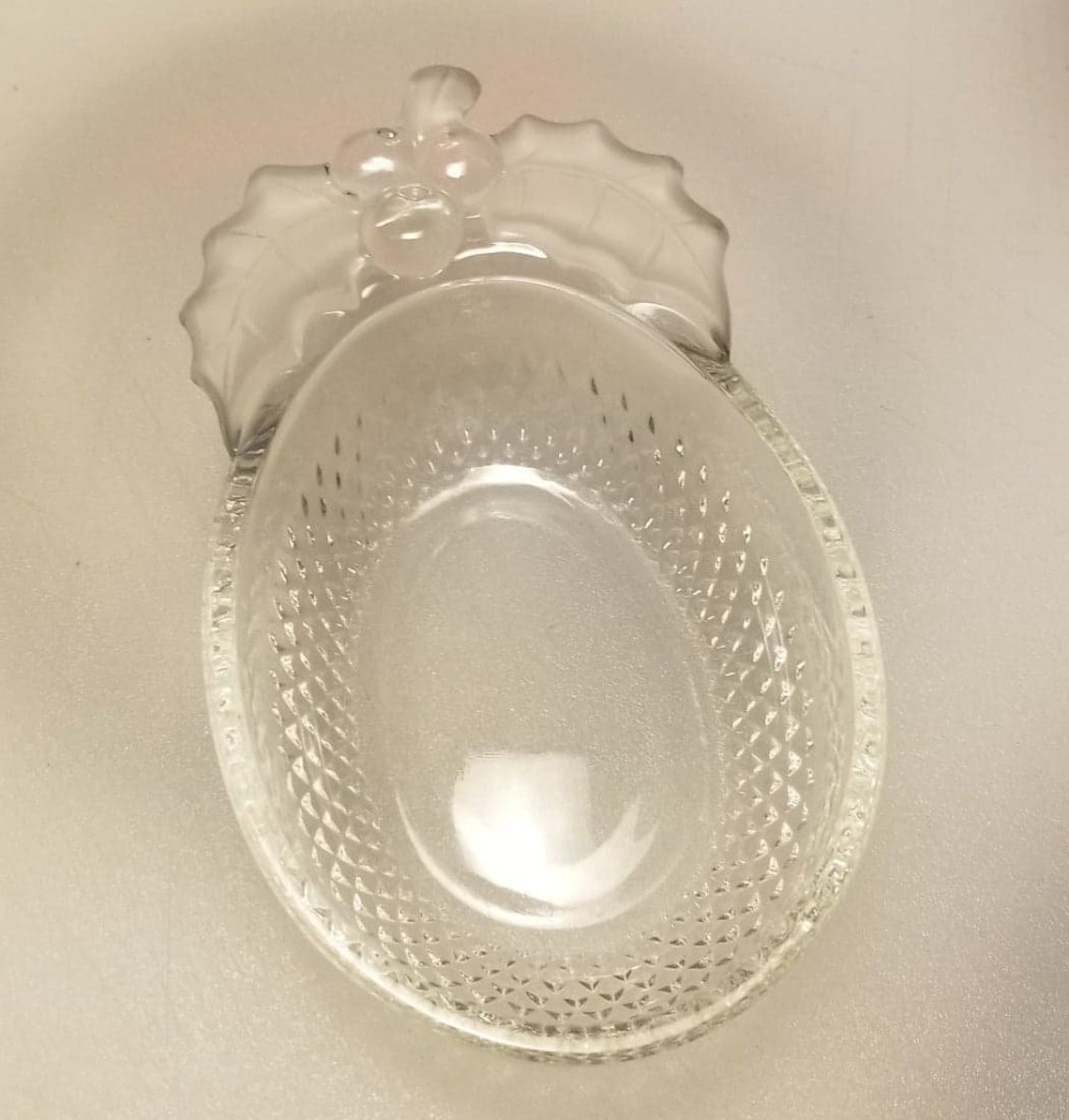 Vintage Mikasa Studio Nova Japan Oval Bowl With Frosted Holly Etsy