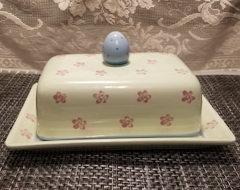 Large Butter Dish - Springtime / Easter