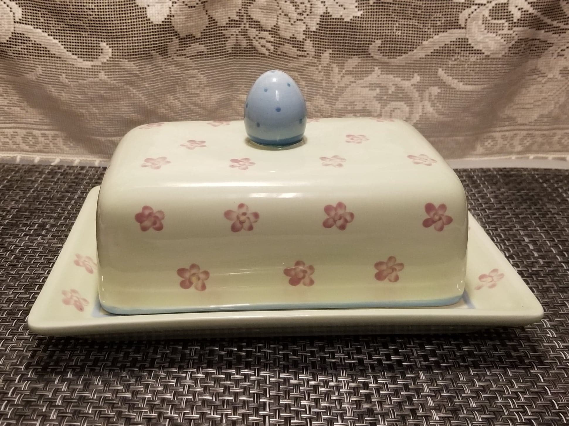 Large Butter Dish Springtime / Easter 