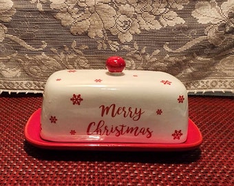 Holiday Butter Dish