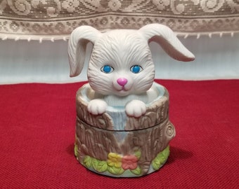 Bunny Porcelain Trinket Box
