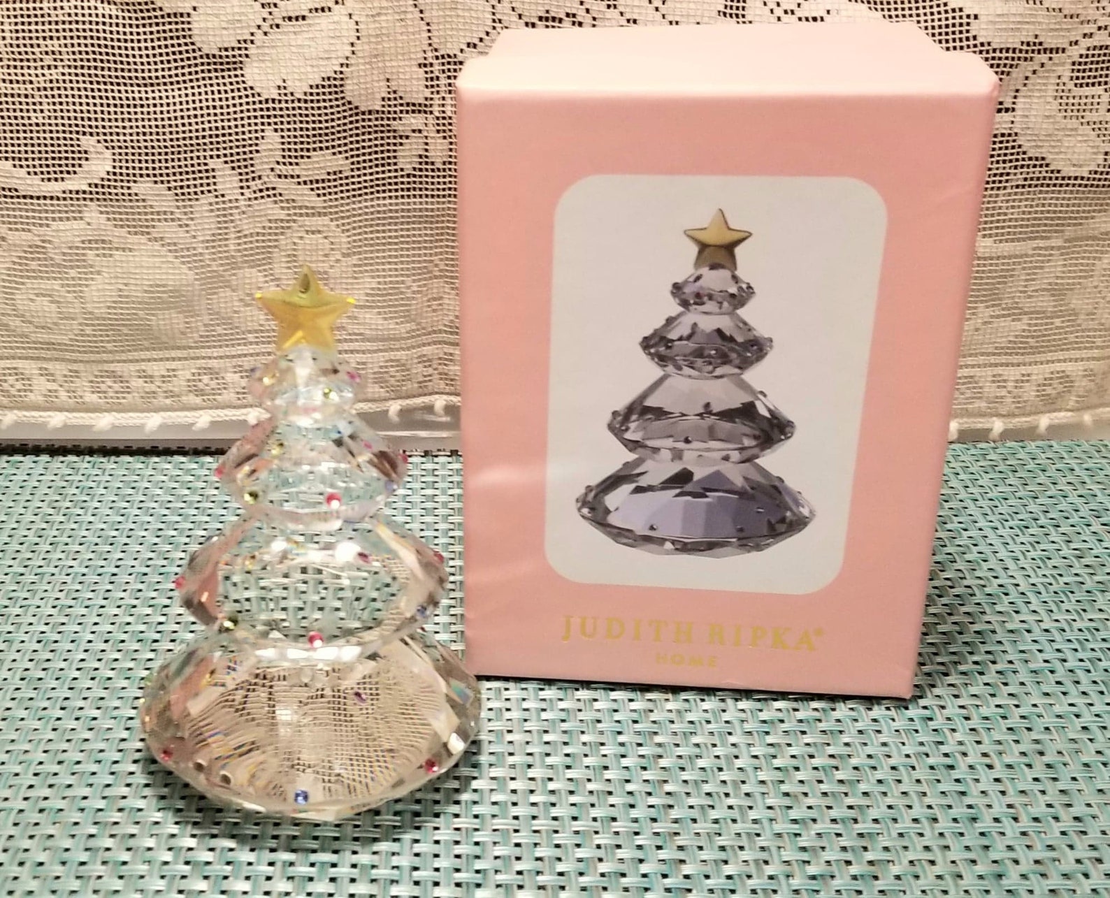 Judith Ripka Home Crystal Christmas Tree Sculpture Etsy