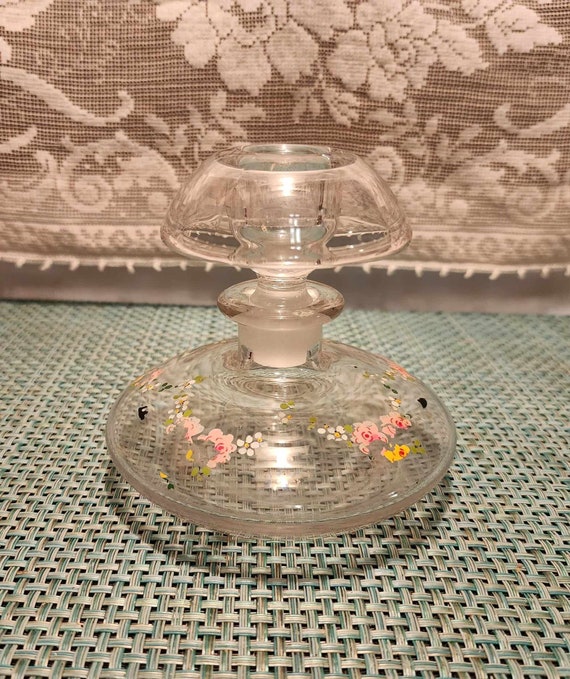 Floral Glass Perfume Bottle