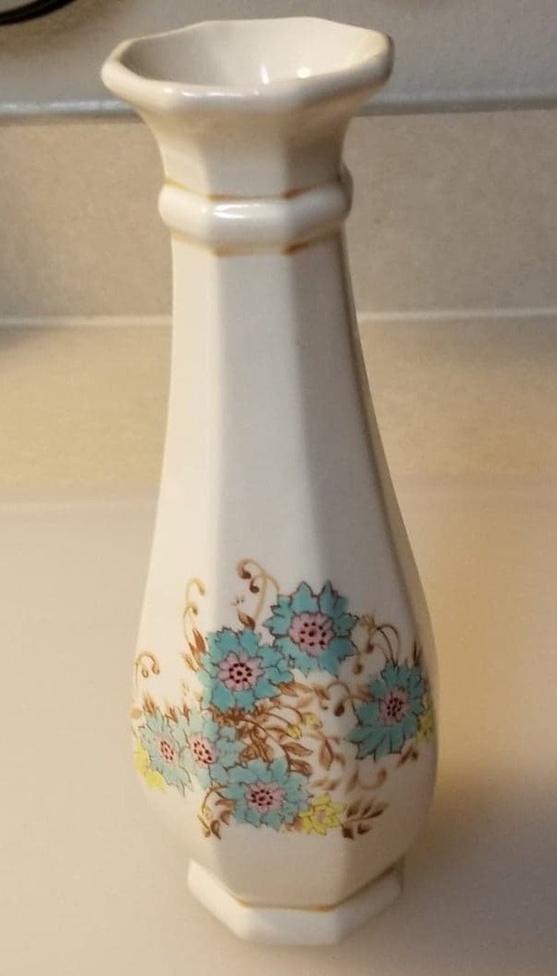 Vintage Floral Bud Vase Made for FTD FTDA Made in Portugal Etsy
