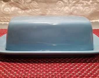Blue Ceramic Butter Dish by 10 Strawberry Street