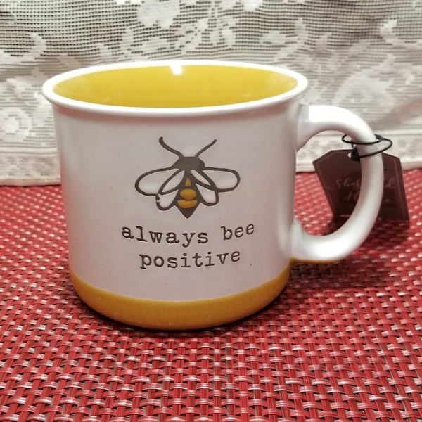 Mug -  Always Be Positive-  Stoneware by Sheffield Home